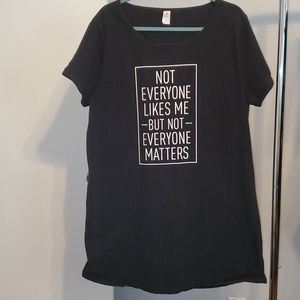 Black Punny Lounge Sleep Shirt